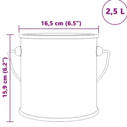 vidaXL Vægmaling Lyserød 2,5 L Vægprint