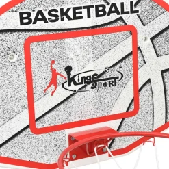 vidaXL vægmonteret basketballkurv med plade 5 dele 66x44,5 cm