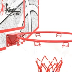 vidaXL vægmonteret basketballkurv med plade 5 dele 66x44,5 cm