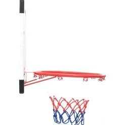 vidaXL vægmonteret basketballkurv med plade 5 dele