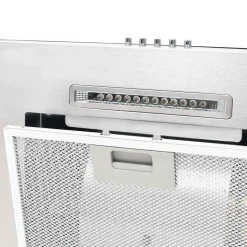 vidaXL vægmonteret emhætte 60 cm rustfrit stål 756 m³/t LED
