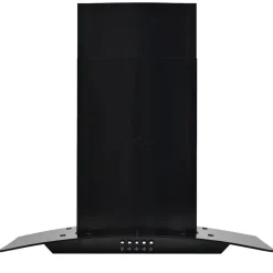 vidaXL vægmonteret emhætte rustfrit stål 756 m³/t. 60 cm sort