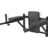 vidaXL vægmonteret fitness-dipstation sort