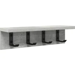 vidaXL Vægmonteret Jakkeholder Beton Grå 40 x 10,5 x 10,5 cm