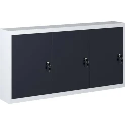 vidaXL vægmonteret værktøjsskab industriel stil metal grå og sort