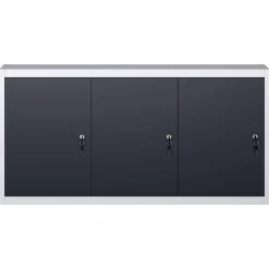 vidaXL vægmonteret værktøjsskab industriel stil metal grå og sort