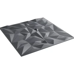 vidaXL Vægpaneler 24 pcs Amethyst Grå 50 x 50 cm XPS Skum