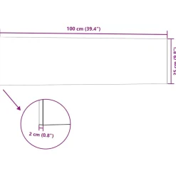 vidaXL Vægpaneler 10 pcs Antracit 100 x 25 cm EPS Skum