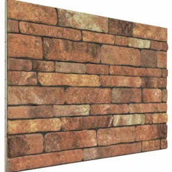 vidaXL Vægpaneler 10 pcs Brun og hvid 100 x 50 cm EPS Skum