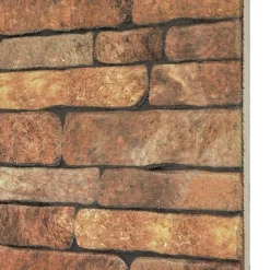 vidaXL Vægpaneler 10 pcs Brun og hvid 100 x 50 cm EPS Skum