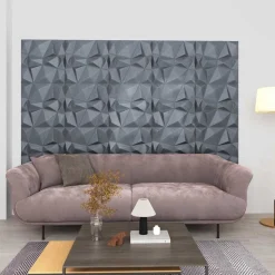 vidaXL Vægpaneler 24 pcs Diamond Grå 50 x 50 cm XPS Skum