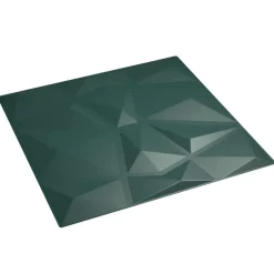 vidaXL Vægpaneler 24 pcs Grøn 50 x 50 cm XPS Skum
