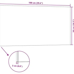vidaXL Vægpaneler 10 pcs Lys grå og sort 100 x 50 cm EPS Skum