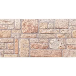 vidaXL Vægpaneler 10 pcs Lys brun og hvid 100 x 50 cm EPS Skum
