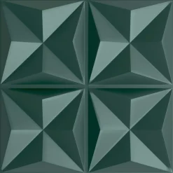 vidaXL Vægpaneler 48 pcs Origami Grøn 50 x 50 cm XPS Skum