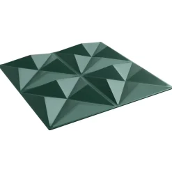 vidaXL Vægpaneler 12 pcs Origami Grøn 50 x 50 cm XPS Skum