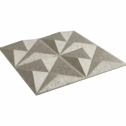 vidaXL Vægpaneler 24 pcs Origami Beton 50 x 50 cm XPS Skum