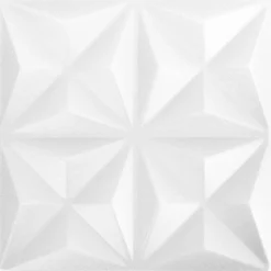 vidaXL Vægpaneler 24 pcs Origami Hvid 50 x 50 cm XPS Skum