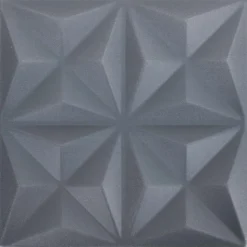 vidaXL Vægpaneler 48 pcs Origami Grå 50 x 50 cm XPS Skum