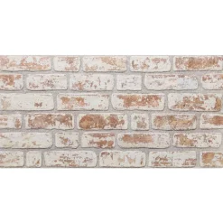 vidaXL Vægpaneler 10 pcs Rød og Hvid 100 x 50 cm EPS Skum
