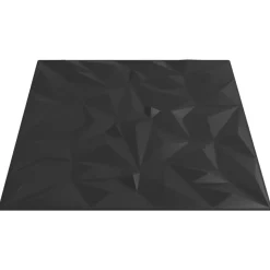 vidaXL Vægpaneler 24 pcs Sort 50 x 50 cm XPS Skum