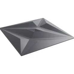 vidaXL Vægpaneler Stjerne 48 pcs Star Grå 50 x 50 cm XPS Skum