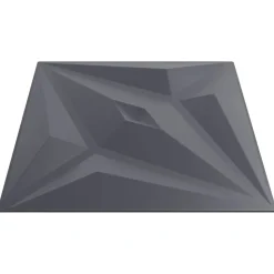 vidaXL Vægpaneler Stjerne 48 pcs Star Grå 50 x 50 cm XPS Skum