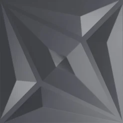 vidaXL Vægpaneler Stjerne 48 pcs Star Grå 50 x 50 cm XPS Skum