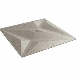 vidaXL Vægpaneler Stjerne 48 pcs Star Beton 50 x 50 cm XPS Skum