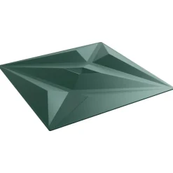 vidaXL Vægpaneler Stjerne 48 pcs Star Grøn 50 x 50 cm XPS Skum