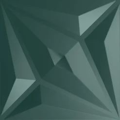 vidaXL Vægpaneler Stjerne 48 pcs Star Grøn 50 x 50 cm XPS Skum