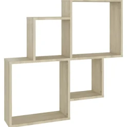 vidaXL vægreol 80x15x78,5 cm konstrueret træ sonoma-eg