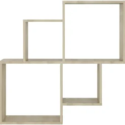 vidaXL vægreol 80x15x78,5 cm konstrueret træ sonoma-eg