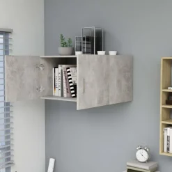 vidaXL vægskab 80x39x40 cm konstrueret træ betongrå
