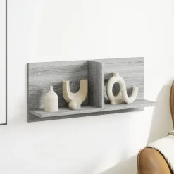 vidaXL vægskab 70x16,5x30 cm konstrueret træ grå sonoma-eg