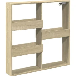 vidaXL vægskab 80x15x80 cm konstrueret træ sonoma-eg