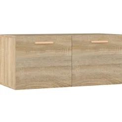 vidaXL vægskab 80x35x36,5 cm konstrueret træ sonoma-eg