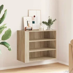 vidaXL vægskab 75x35x60 cm konstrueret træ sonoma-eg