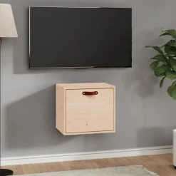 vidaXL vægskab 40x30x35 cm massivt fyrretræ