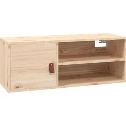 vidaXL vægskab 80x30x30 cm massivt fyrretræ