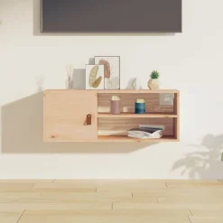 vidaXL vægskab 80x30x30 cm massivt fyrretræ