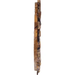 vidaXL vægspejl 40 cm teak rund