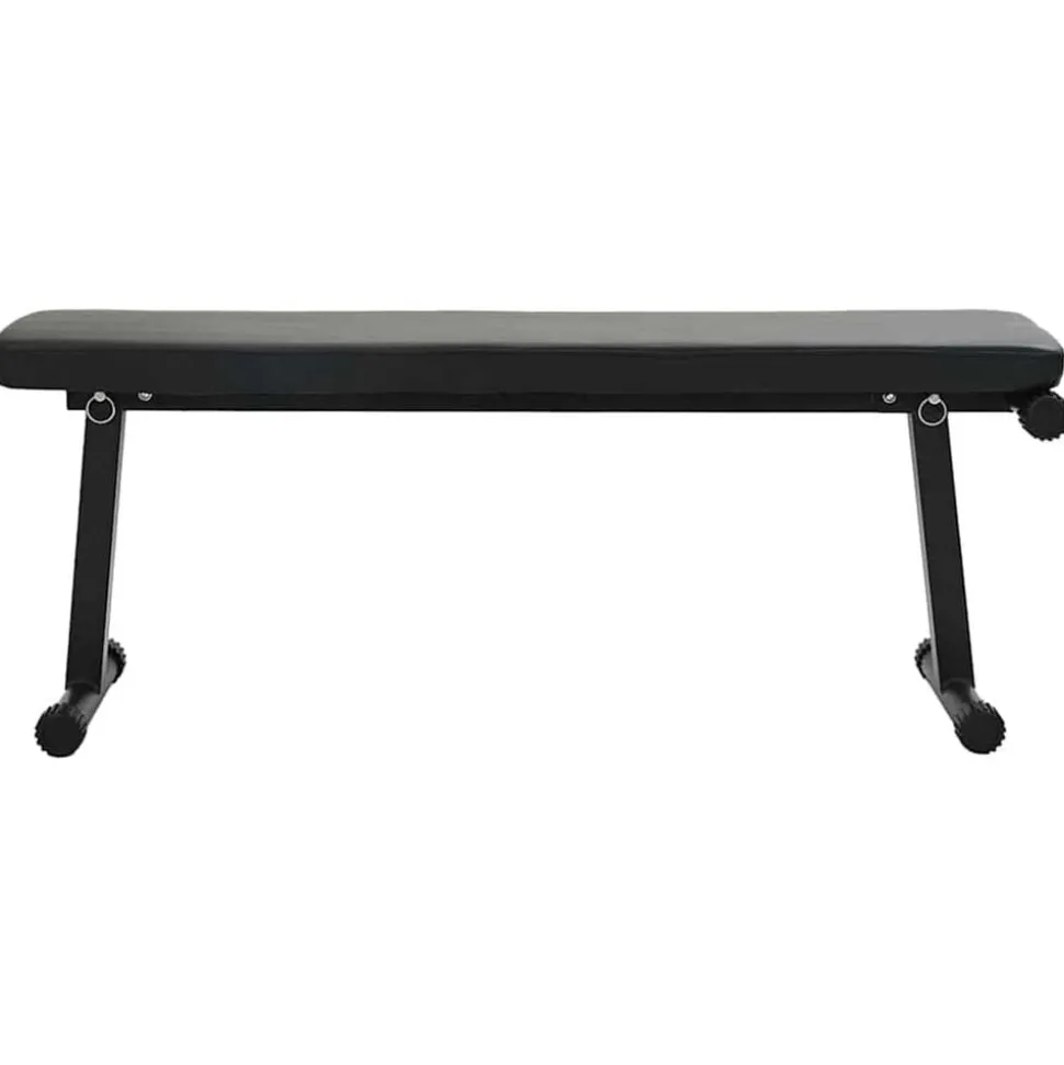vidaXL Vægtbænk Sort 108 x 27 x 41 cm Pulverlakeret stål