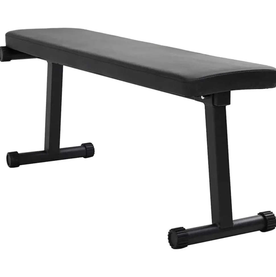 vidaXL Vægtbænk Sort 108 x 27 x 41 cm Pulverlakeret stål