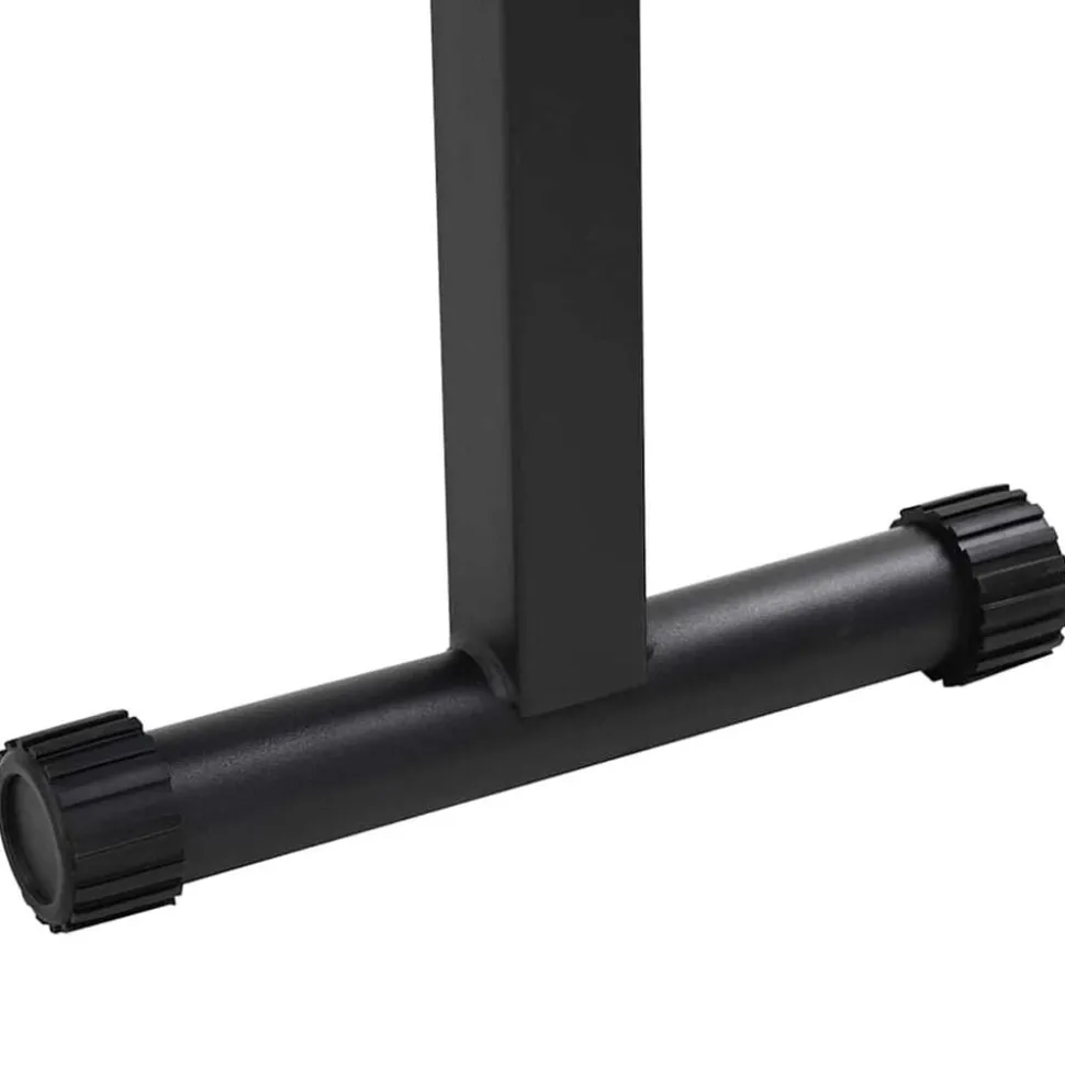 vidaXL Vægtbænk Sort 108 x 27 x 41 cm Pulverlakeret stål
