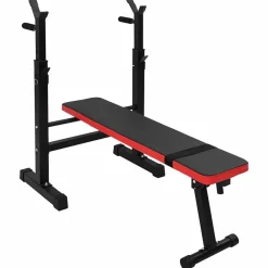 VidaXL Vægtbænk Sort 126,5 x 67 x 111 cm Pulverlakeret stål