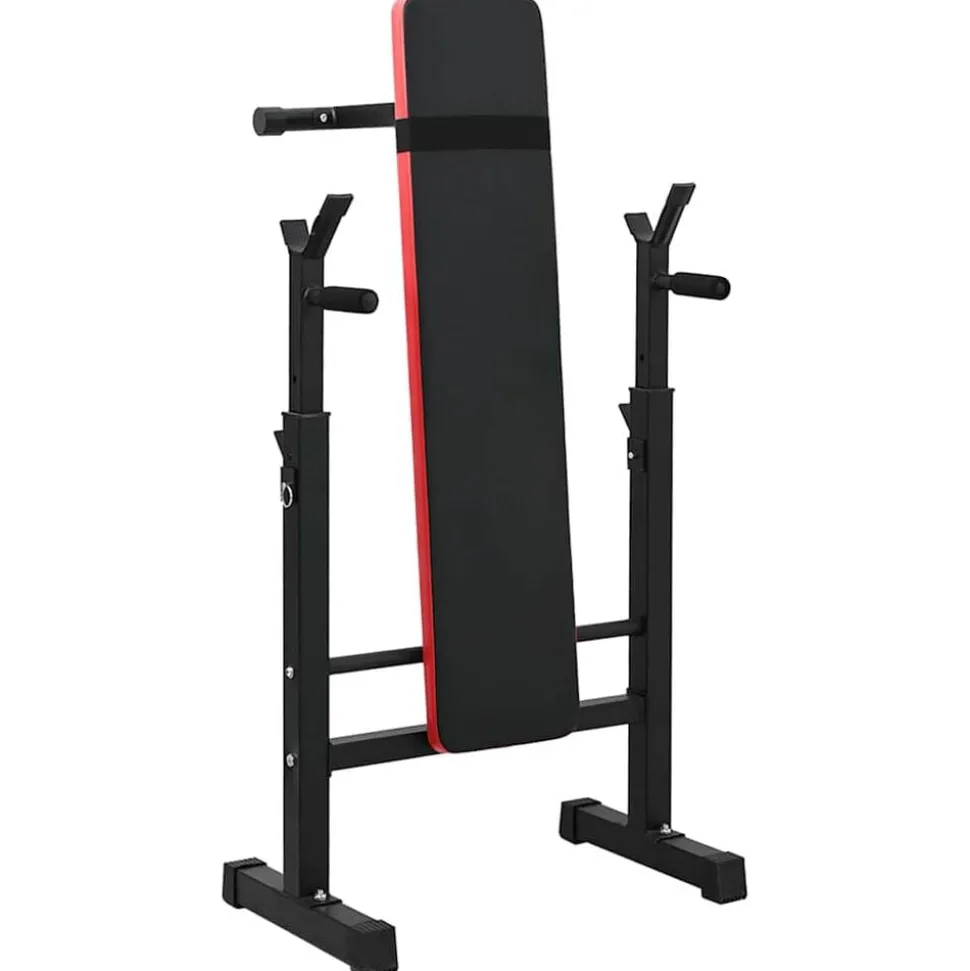 VidaXL Vægtbænk Sort 126,5 x 67 x 111 cm Pulverlakeret stål