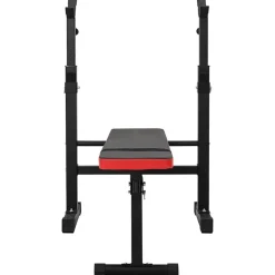 VidaXL Vægtbænk Sort 126,5 x 67 x 111 cm Pulverlakeret stål