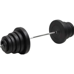vidaXL vægtstang med skiver 90 kg