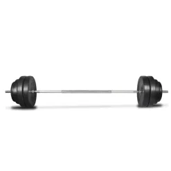 vidaXL vægtstang med vægtskiver 60 kg
